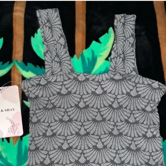 NWT! Coco & Shay Yours Truly Tank Color Gray Multiple Plus Sizes - Picture 7 of 11